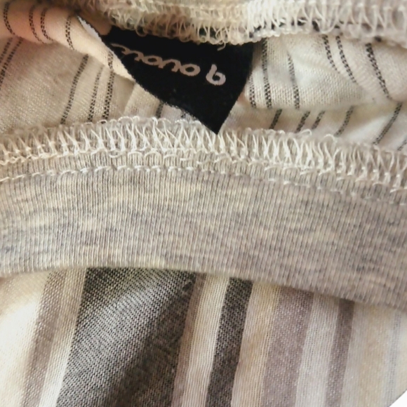 Mono B Striped Crew Neck Short Sleeve Shift/Dress - Picture 3 of 4